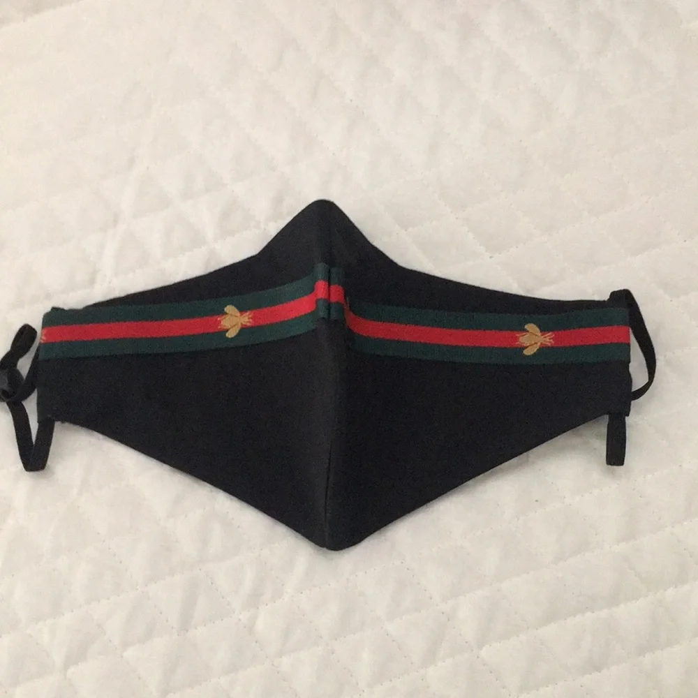 Washable Face Mask with Adjustable Ear Loops and toggle.